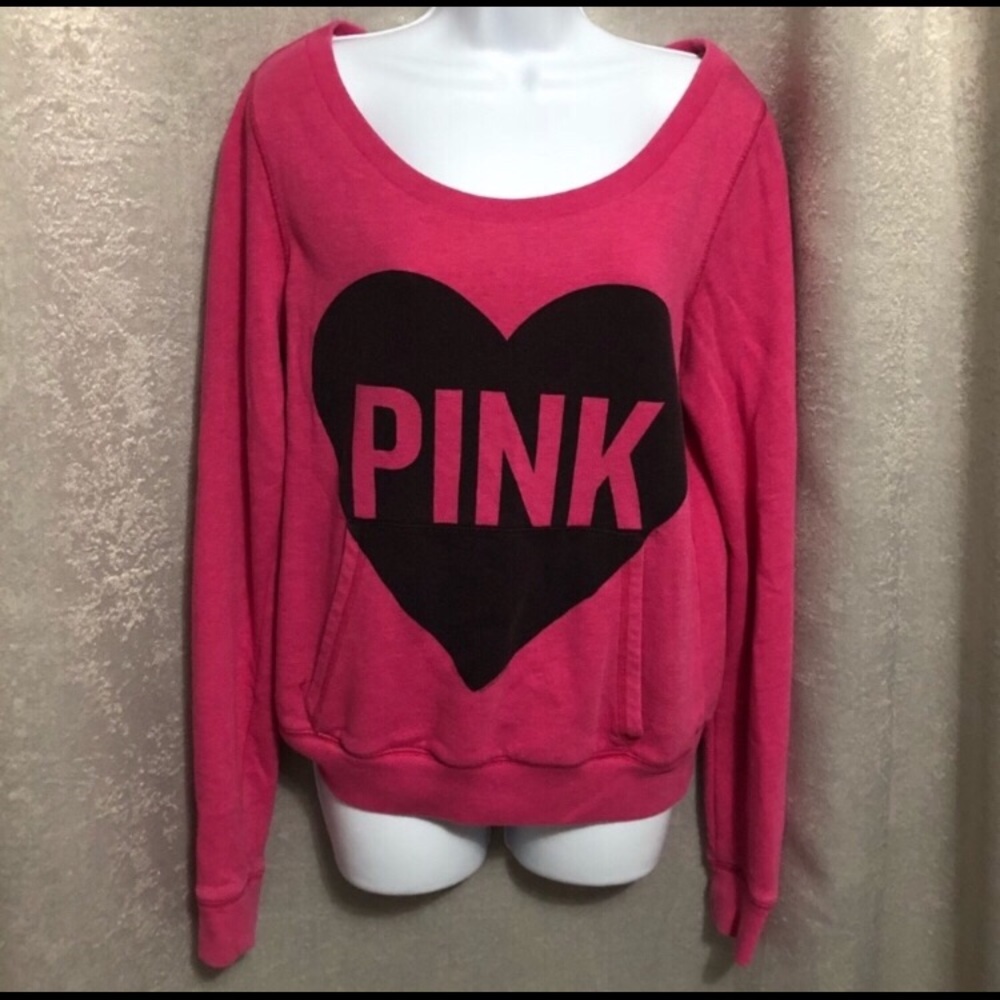 Pink pullover sweater VS